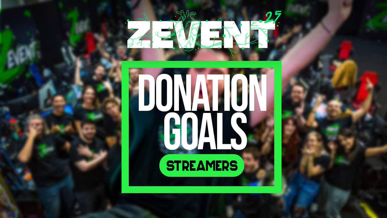 Donation Goals ZEVENT 2025 : Tous les streamers