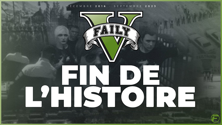 FailyV : La fin serveur Roleplay sur GTA V après 7 ans d'existence