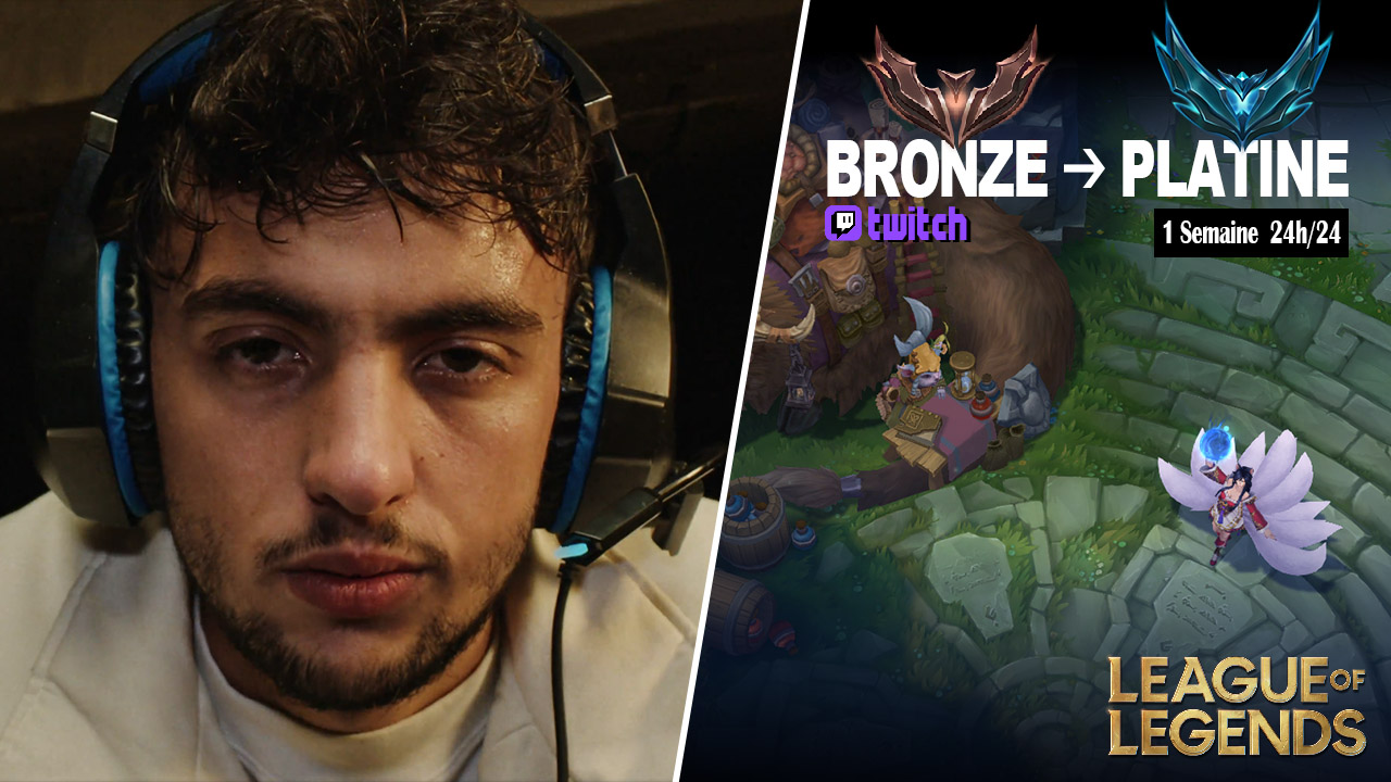 Intoxag lance un défi fou sur Twitch : 1 semaine, 24h/24 pour monter de Bronze à Platine sur LoL