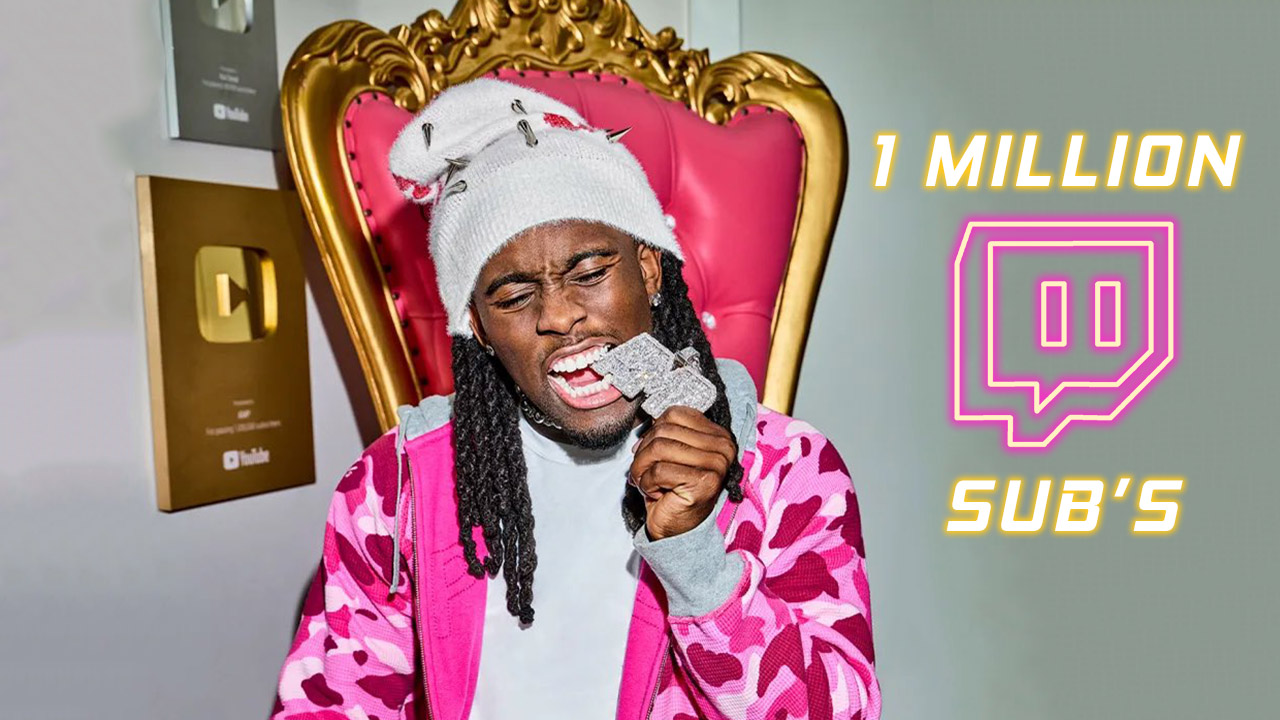 Kai Cenat devient le premier streamer à franchir le million d’abonnés sur Twitch