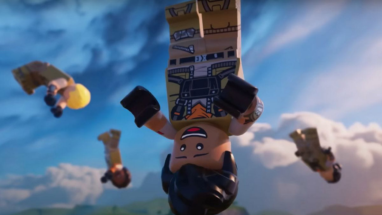 Une technique pour éviter les dégâts de chute dans LEGO Fortnite