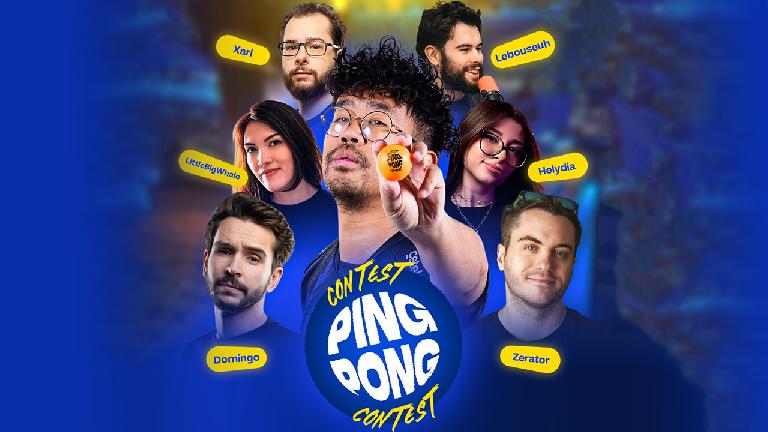 Ping Pong Contest : 16 streamers Twitch s'affrontent au Tennis de table