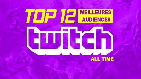 Twitch : Top 12 meilleures audiences mondiales (Pic de Viewers)