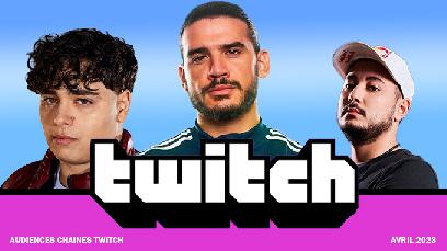 TOP des audiences Streamers & Chaines Twitch - Avril 2023