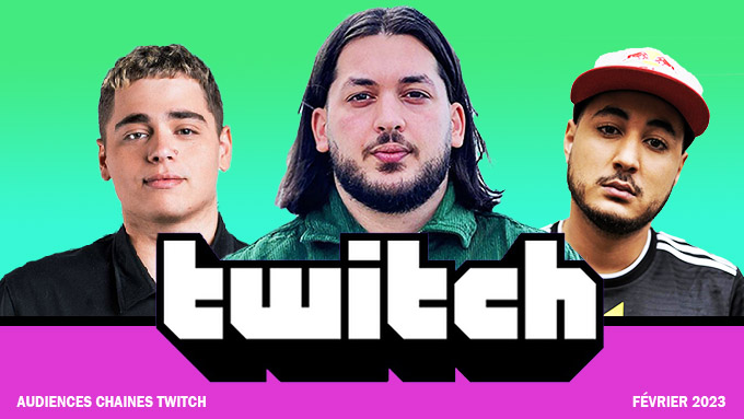 Top des chaines Twitch francophones en Février 2023
