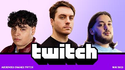 Top des audiences Streamers & Chaines Twitch - Mai 2023