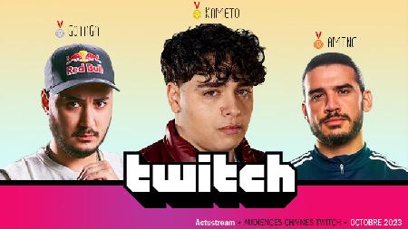 Twitch : Top 20 des streamers les plus regardés (octobre 2023)