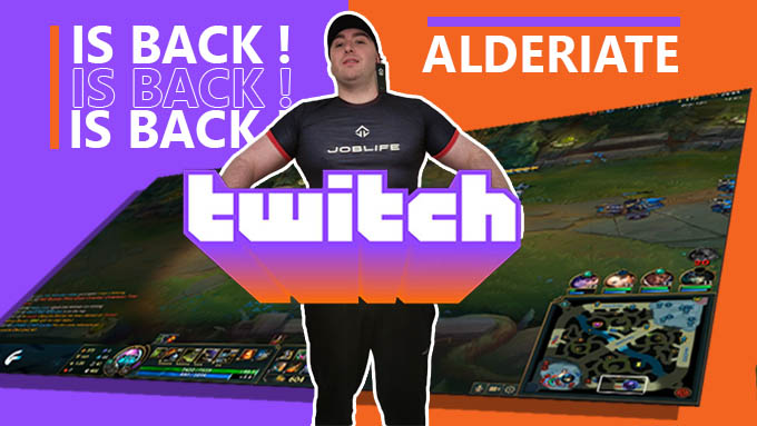 Le streamer Alderiate est enfin de retour sur Twitch 