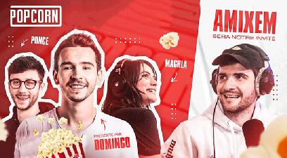 Amixem sera présent sur Twitch dans l'émission Popcorn