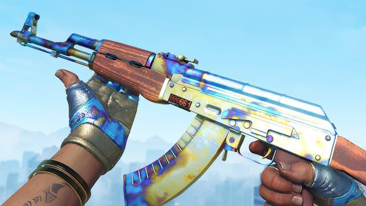 StatTrak Factory New AK-47 Blue Gem pattern 661