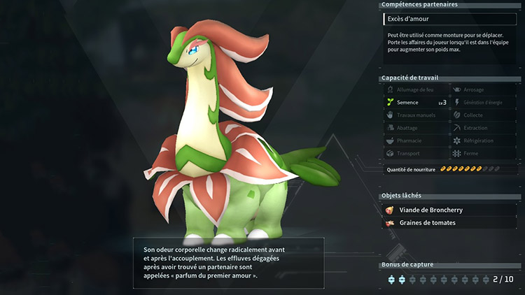 Capacités Broncherry Palworld