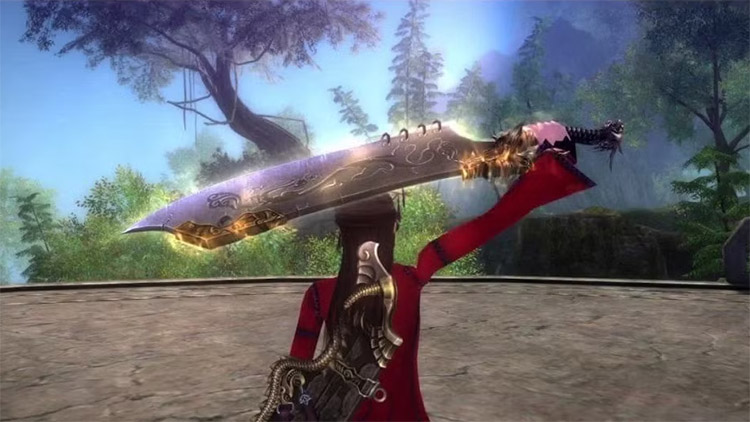Fourreau de Dragon Slaying Sabre dans le MMORPG Age of Wulin