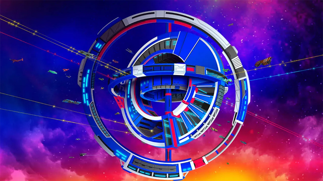 Station spatiale Proxima Outpost dans le jeu Crypto Space Commanders