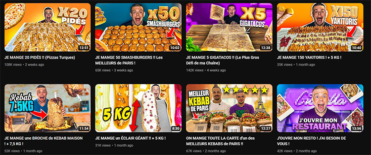 Alan FoodChallenge : chaine YouTube