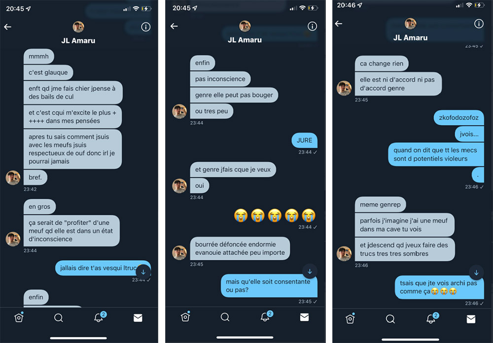 Conversation de JL Amaru sur le viol