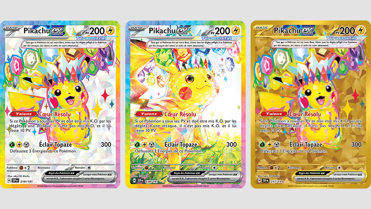 Cartes Pokémon Étincelles Déferlantes : Pikachu