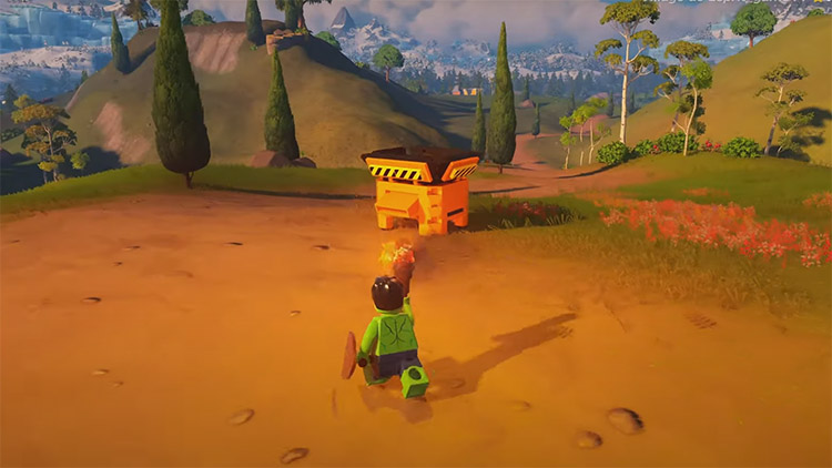 Bloc d'Obsidienne grâce au casseur de pierres