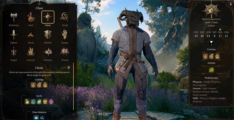 Clerc Baldur's Gate 3