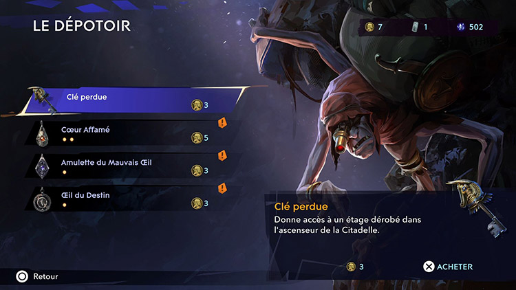 Objets en vente dans la boutique du Collectionneur