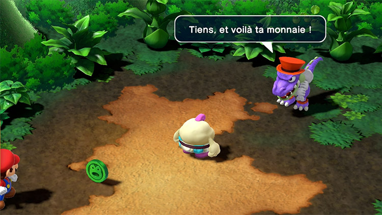 Combat du boss Croco dans Super Mario RPG