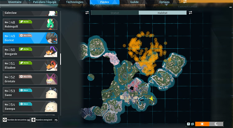 Emplacement Gorirat - Où trouver le trouver dans Palworld