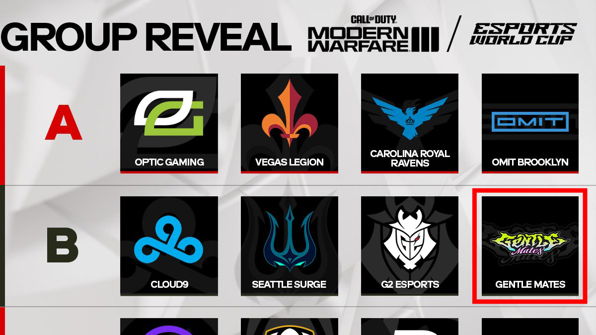Gentle Mates participe à l'esport World Cup sur Call Of Duty : Modern Warfare 3