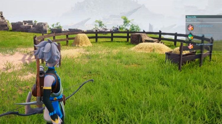 Ferme Palworld : Matériaux et Pals