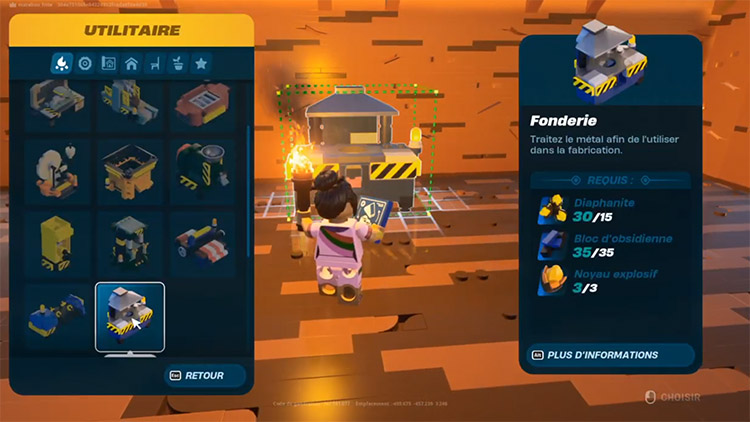 Fonderie pour fabriquer Lingot de Fer