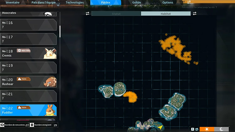 Emplacement Fuddler Palworld