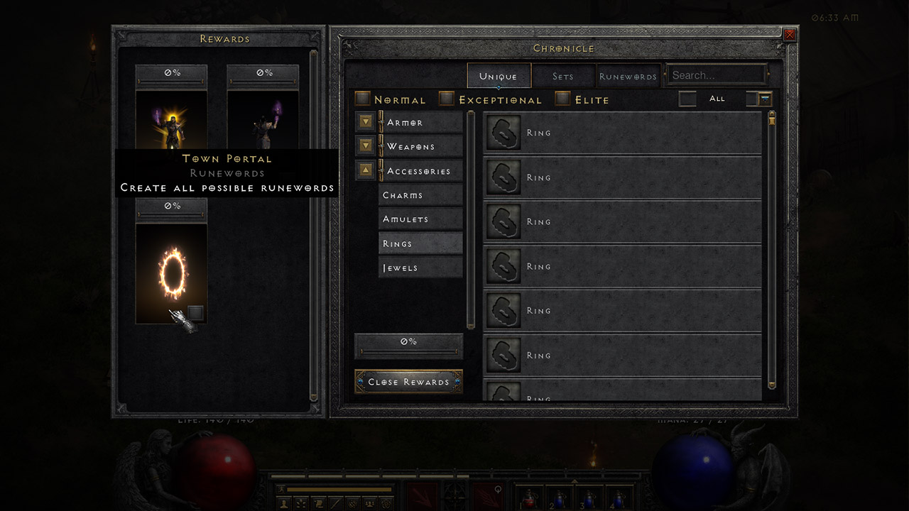 Chronicle : le Holy Grail directement intégré dans Diablo 2 Reign of the Warlock pour tracker les objets trouvés