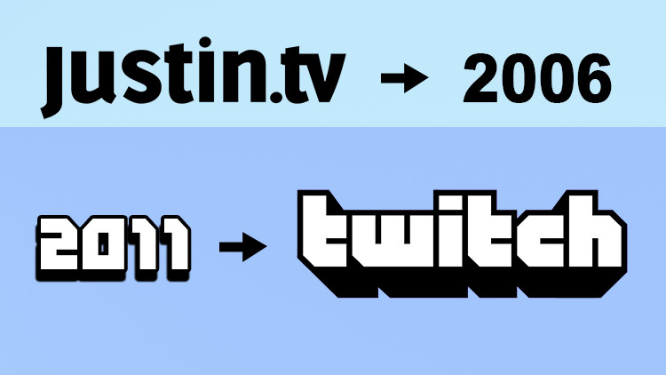 Historique de Twitch à travers le temps