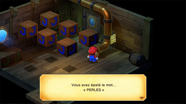 mot de passe de l'Épave - Super Mario RPG