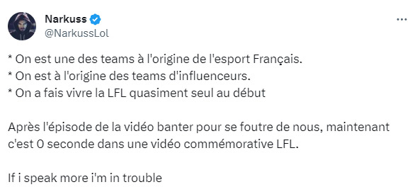 Réaction de Narkuss fondateur de Solary