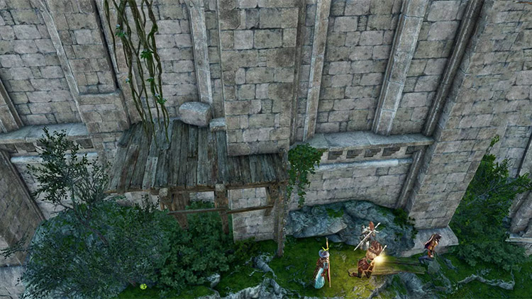 Atteindre la forteresse du rocher du wyrm