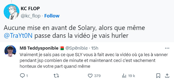 Réactions supporters à propos de la vidéo LFL 