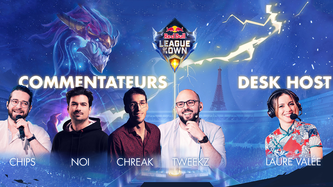 Commentateurs et animateurs du Red Bull League of it's Own