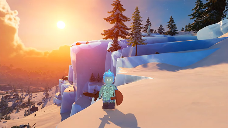 Biome Terres Gelées Lego Fortnite