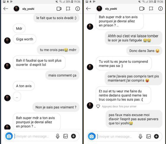 conversation entre Yoshi et mineure