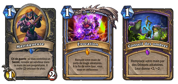 Les cartes avec 1 de mana