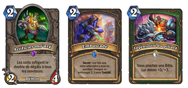 Les cartes avec 2 de mana