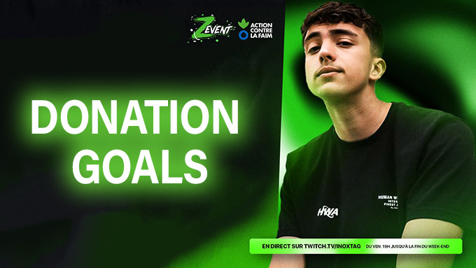Z Event 2021 : Les donation Goals d
