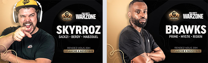 équipes Skyrroz et Brawks