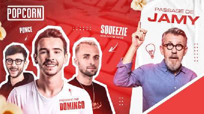 Jamy gourmaud et Squeezie seront dans l'émission Popcorn