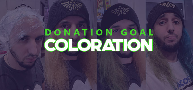 Jiraya se teint le cheveux pour son donation goal ZEvent