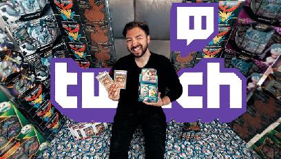 David Lafarge effectue un live Twitch de 24h d'ouvertures de cartes Pokémon 