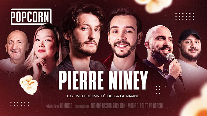 Popcorn reçoit l'acteur Pierre Niney sur Twitch