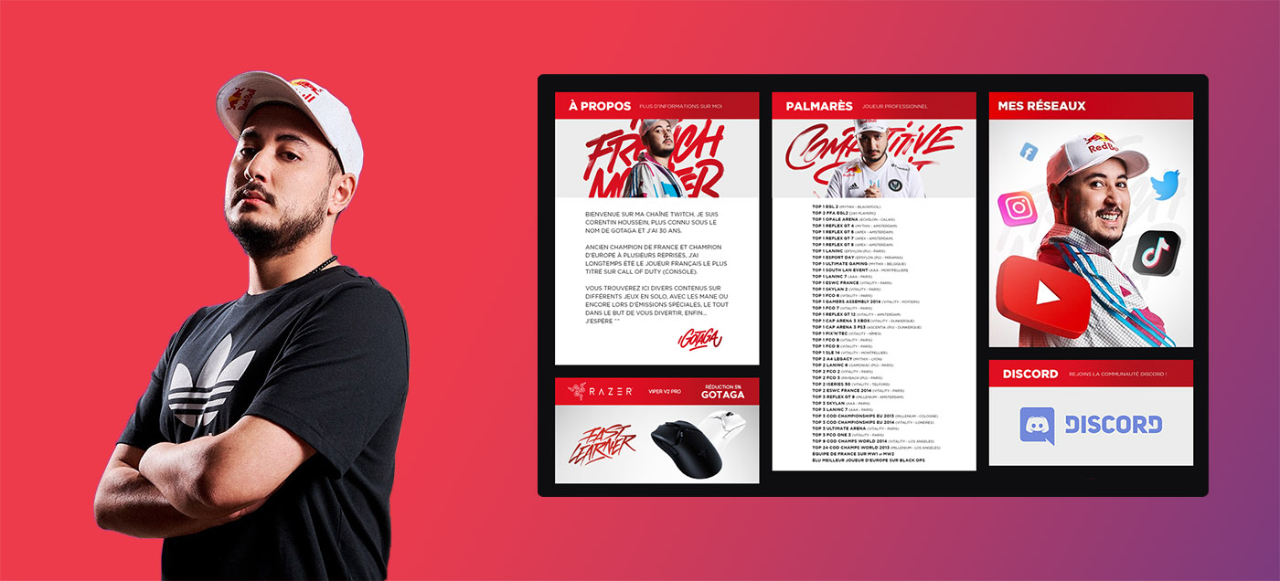 Votre configuration de streaming et votre identité en tant que streamer