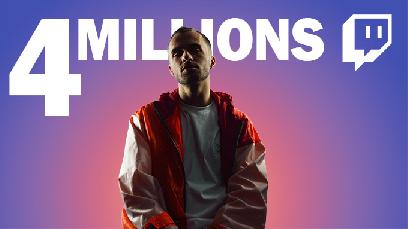 Squeezie devient le 1er streamer à atteindre 4 millions de followers sur Twitch