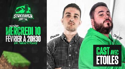 StreamerBattle sur Minecraft avec le mode Bed Wars