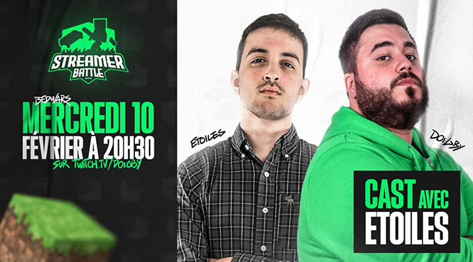 StreamerBattle sur Minecraft avec le mode Bed Wars